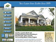 Tablet Screenshot of customconceptscc.com